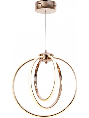 Avonni AV-7014-6166-3BKR Bakır Kaplama Modern Avize LED Alüminyum Silikon 43X40 cm