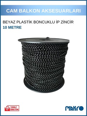 Cam Balkon Boncuklu Ip Zincirleri  10 mt