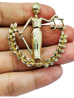 BB Bi Butik Shop Adalet Tanrıçası Temalı Broş