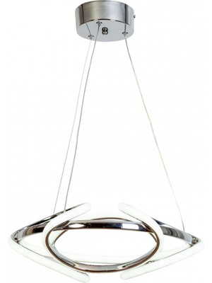 Avonni AV-7014-6161-3K Krom Kaplama Modern Avize LED Alüminyum Silikon 42X42 cm