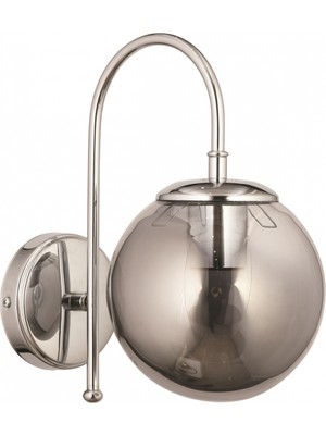 Avonni AV-7013-661-AP-K Krom Kaplama Aplik E27 Metal Cam 15X18 cm