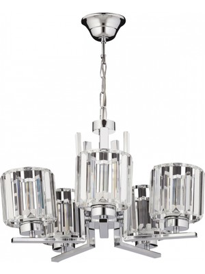 Avonni AV-7013-396-5K Krom Kaplama Modern Avize E27 Metal Kristal 50 cm