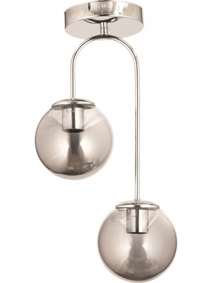 Avonni AV-7013-453-2K Krom Kaplama Modern Avize E27 Metal Cam 15 cm