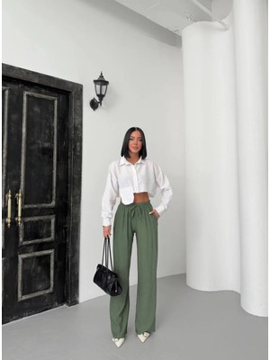 Qutta Kadın Çilek Kumaş Pantolon