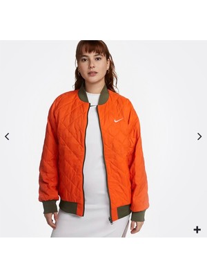 Nike Womens Sportswear Reversible Varsity Jacket Çift Taraflı Bomber Ceket / Mont DV7876-222