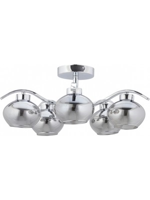 Avonni AV-7013-390-5K Krom Kaplama Modern Avize E27 Metal Cam 65 cm