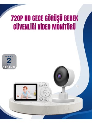 Novytech Bebek Monitörü Cry Detection ve Hd Gece Görüş Destekli