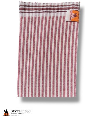 Develi Kese 1973 Orta Sert Flos İpek Lineo Banyo ve Hamam Kesesi Kırmızı 1 Adet