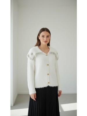 Rabiossa Kadın Angora Yakalı Bluz Ithal