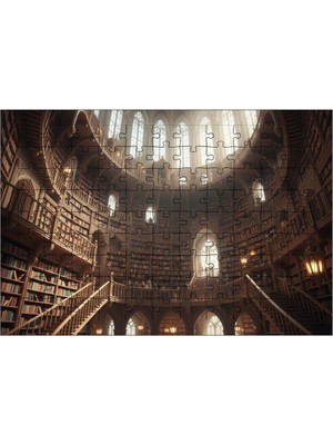 El Emeği Dev Kütüphane Puzzle Yapboz 99 Parça