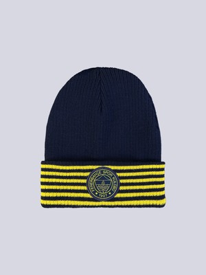 Fenerbahçe Unisex Şerit Bere Şık Tasarım ve Yumuşak Kumaş ile Dış Mekan Kullanımı İçin