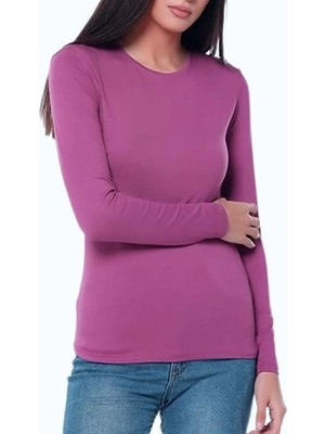 Astap Uzun Kollu Bady Bisiklet Yaka Siyah ve Beyaz Renk