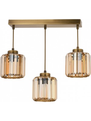 Avonni AV-7013-383-3S-E Eskitme Kaplama Modern Avize E27 Metal Kristal 30X12 cm