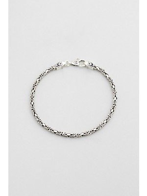 So CHIC Imperium Oksit Kaplama Gümüş Erkek Kral Zincir Bileklik