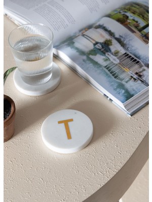 The Mia Mermer Bardak Altlığı T