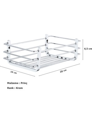 MegaVitrin Tema Premium Serisi Paslanmaz Altın Kaplama Banyo Diş Fırçalık Duvara Monte