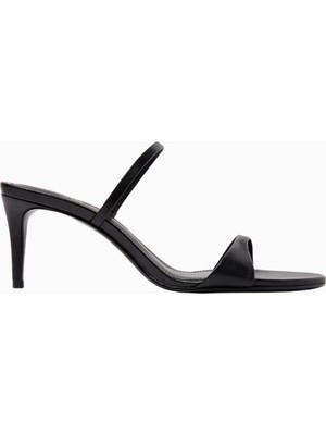 Schutz Strappy 75 Deri Zarif ve Minimal Ince Bantlı, 75MM Topuklu Sandalet
