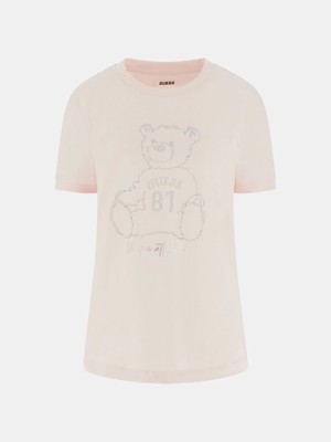 Guess Unique Kadın Pembe Aktif Regular Fit T-Shirt V5BI16K8FQ4-A60W