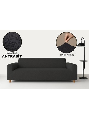 Bella Home Maksi Strech Su Yolu Koltuk Örtüsü (3+3+1+1) - Lastikli - Likralı - Oturma Grubu