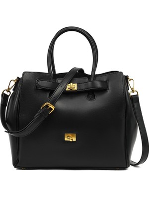 Derimod Kadın Siyah Uzun Askılı Klasik Kol Çantası 25WBD254518