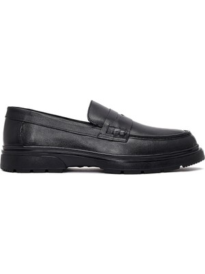 Derimod Erkek Siyah Deri Loafer 25WFD751918