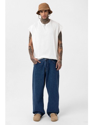 Vamos Baggy Fıt Jean Kot Mavisi