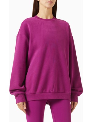 Vuori Restore Oversized Sweatshirt, Pembe Organik Pamuk Rahat Günlük Sweatshirt