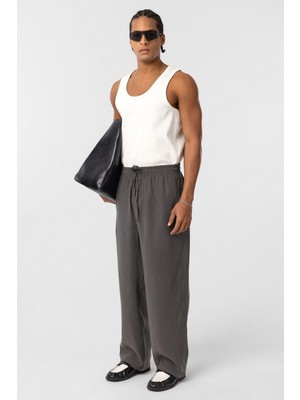 Vamos Baggy Fit Modal Kumaş Pantolon Antrasit