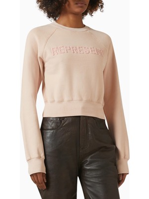 Represent Fly Micro Sweatshirt, Organik Pamuk, Minimalist ve Lüks Günlük Sweatshirt