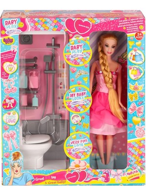 Trend Kapında OYD-02387 Bebek ve Banyo Oyun Seti - Oyuncak