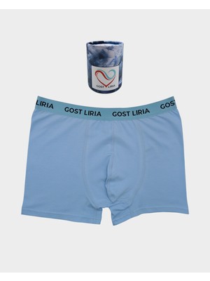 GOST LİRİA - Soft Blue Erkek Boxer Mavi