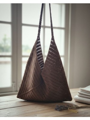 El Örgüsü Makrome Zarf Çanta