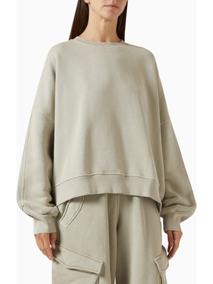 Represent Initial V Notch Sweater, Pamuklu Fleece, Minimalist ve Lüks Günlük Sweater