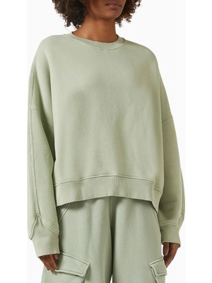 Represent Initial V Notch Sweater, Pamuklu Fleece, Minimalist ve Lüks Günlük Sweater