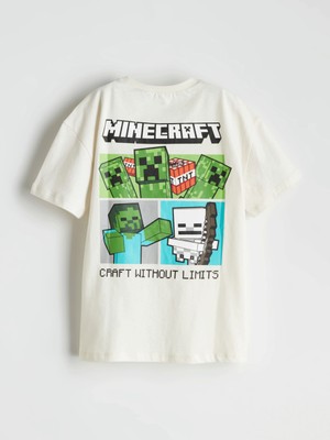 Lc Waikiki Yeni Sezon Minecraft Baskılı Penye Erkek Çocuk Tişört