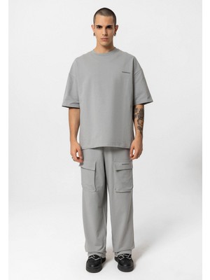 Vamos Oversize Eşofman  Takım Gri