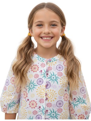 Escabel Kız Çocuk Çok Renkli Baskılı Bluz