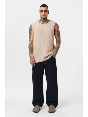 Vamos Relaxed Fit Jean Koyu Mavi