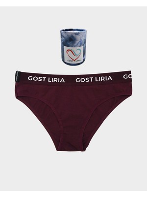 GOST LİRİA - Calm Kadın Slip Külot Bordo