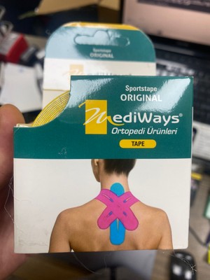 Mediways Fizik Tedavi Kas Ağrı Bandı–esnek, Gözenekli, Suya Dayanıklı, Sporcular Ağrısı Olanlar Için