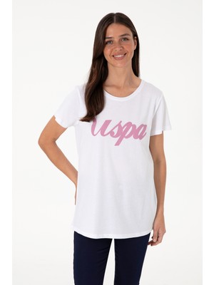 U.s. Polo Assn. Kadın Beyaz Tişört 50307933-VR013
