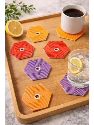 Bardak Altlığı Renkli