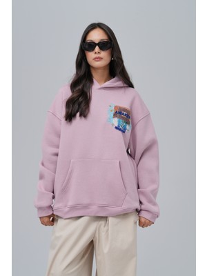 Javem Awaken Oversize Sweatshirt Unisex Pembe