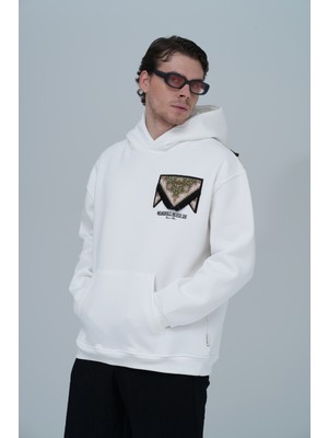 Javem Memories Never Die Oversize Sweatshirt Unisex Beyaz