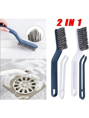 Tasarım Evi 1 Adet Çok Fonksiyonlu Derz Zemin Fayans Banyo Mutfak Oluk Temizleme Fırçası Çöp Cımbızlı