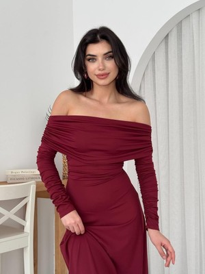 Başak Collection Uras Straplez Elbise