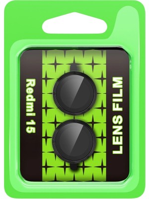 Buğz Xiaomi Redmi 15 4g Raze Metal Kamera Lens - Siyah