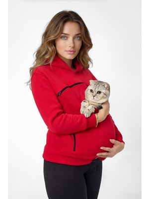 Kedi Köpek Taşıma Sweatshirtü -Evcil Hayvan Taşıma Sweatshirtü