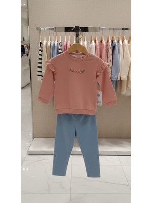 Kidzes Kız Bebek %100 Pamuk Taytlı 2'li Takım