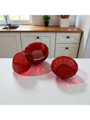 Up Home UpHome 24'lü Çay Tabağı Bardak Altlığı Akrilik Kristal